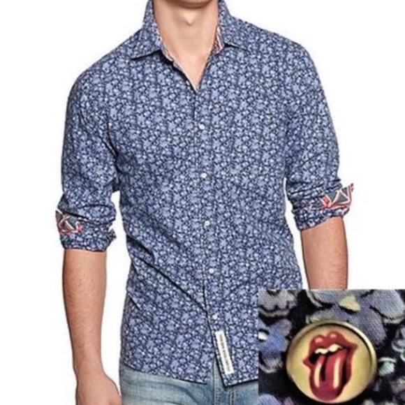 Riff Stars Other - ROLLING STONES button up ROCK & ROLL modern shirt
